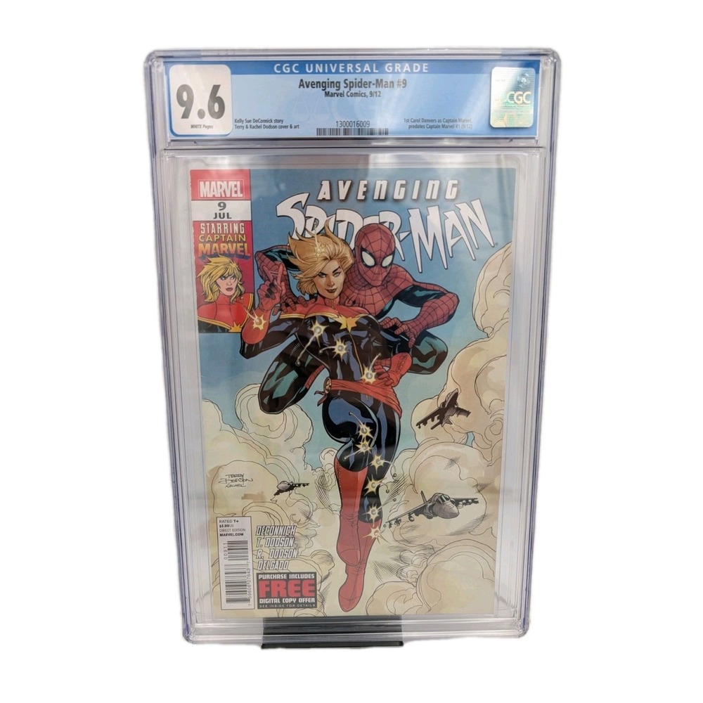 Avenging Spider-Man‎ 9 CGC 9.6 1st Carol Danvers as Captain Marvel Marvel 2012